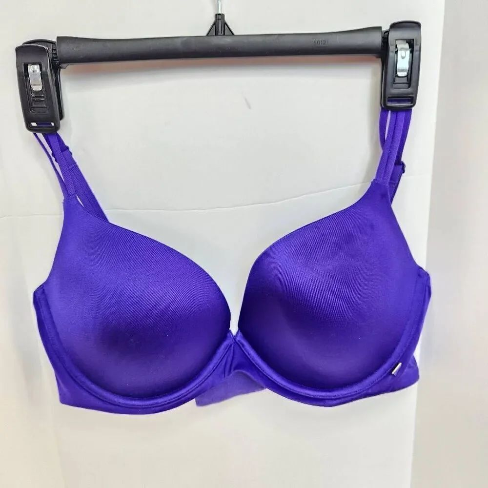 Victoria's Secret Very Sexy Lightly Lined Plunge Bra Purple Wired Bra Womens 36D